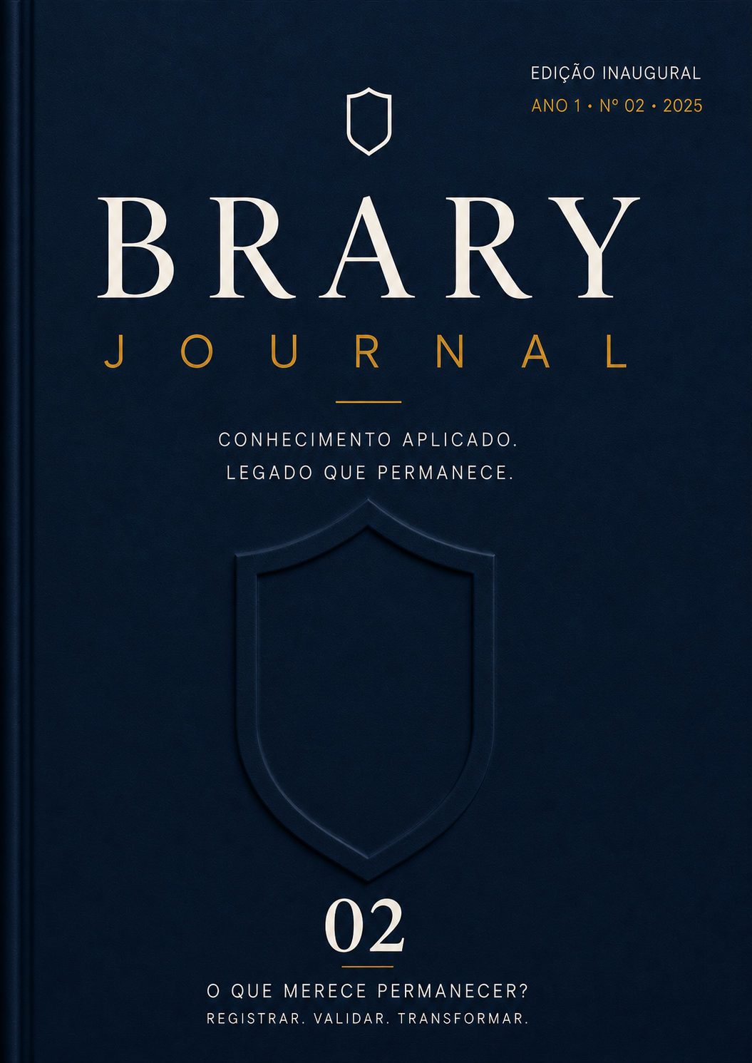 Brary Journal — capa azul