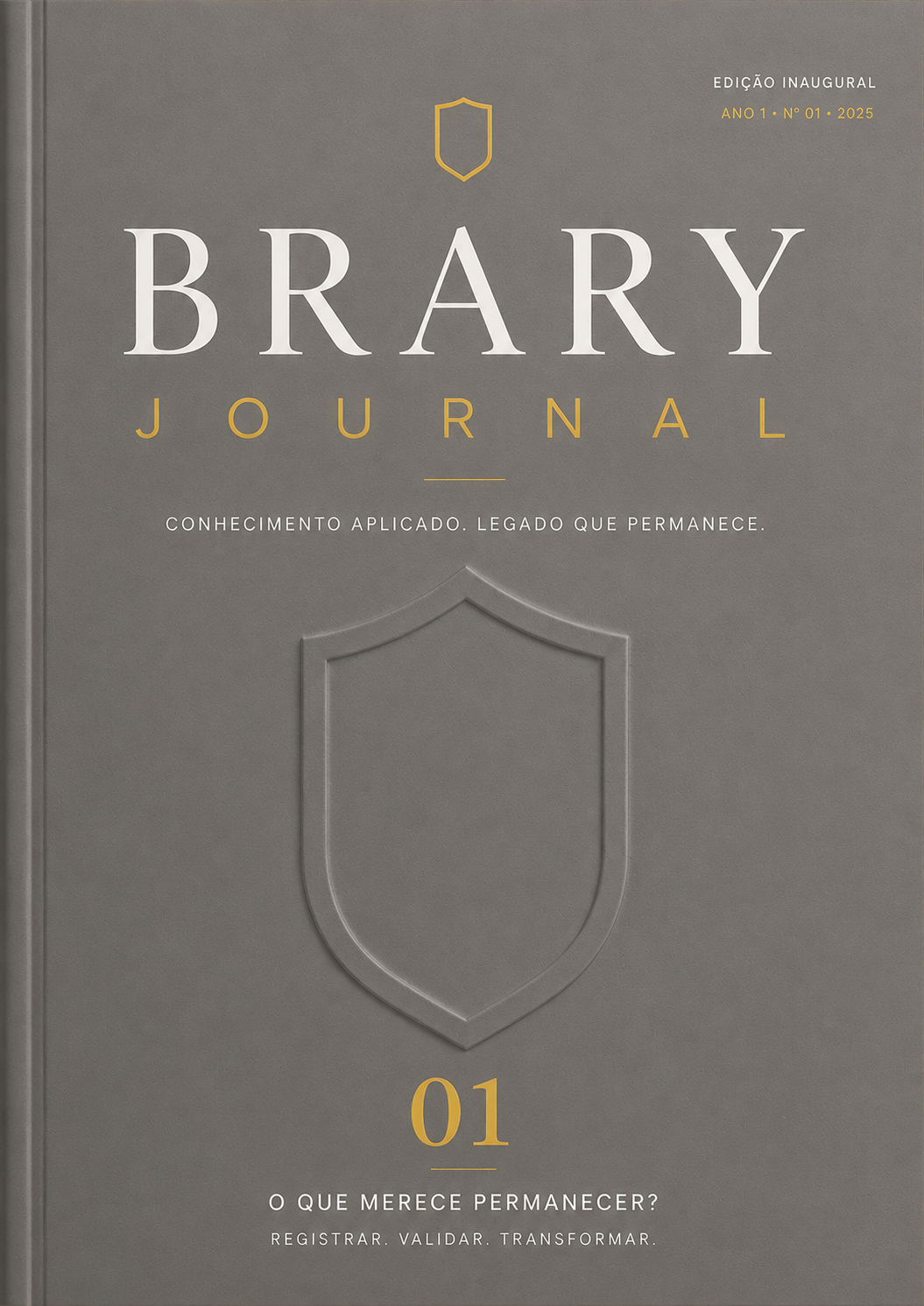 Brary Journal — capa cinza