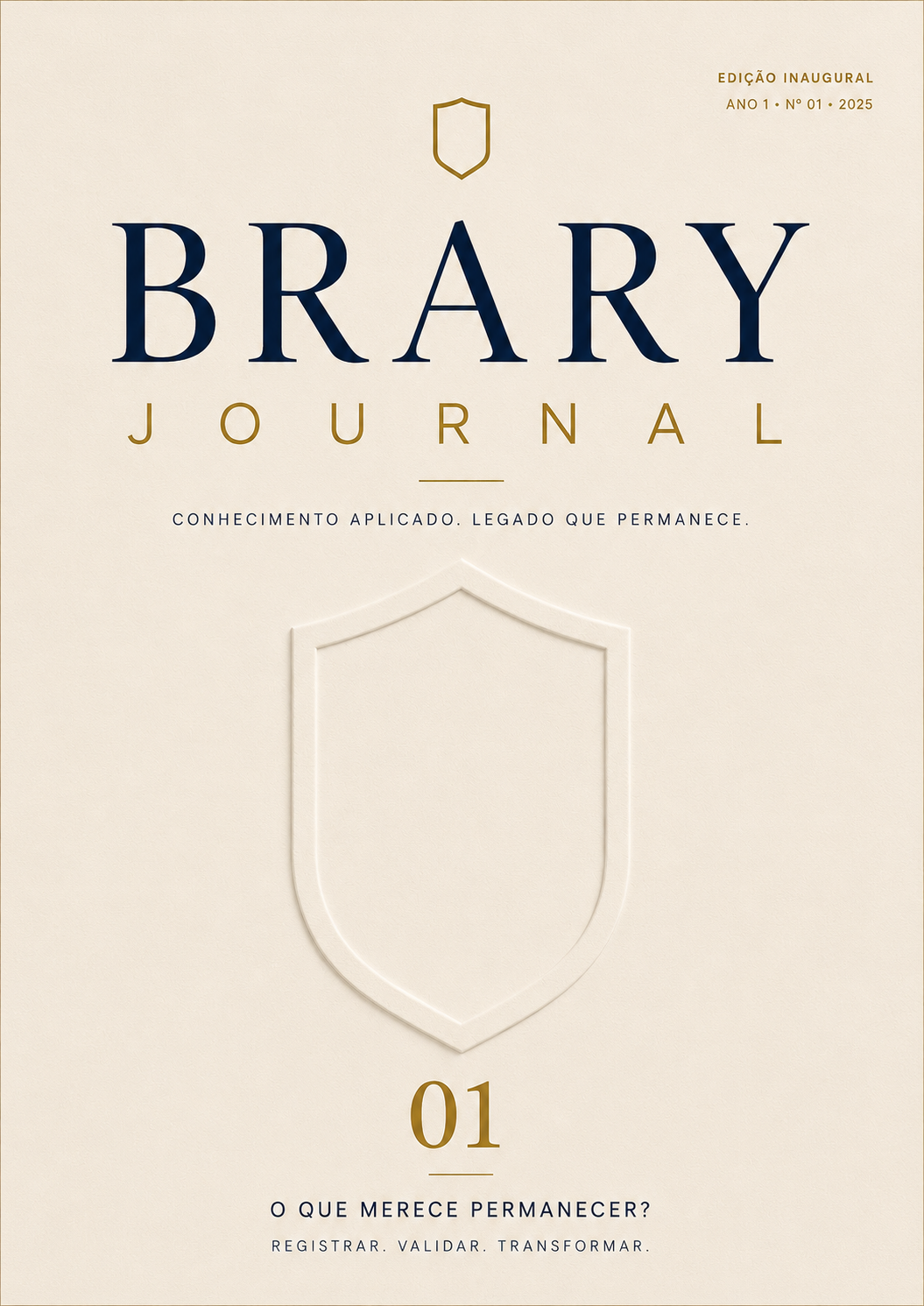 Brary Journal — capa creme