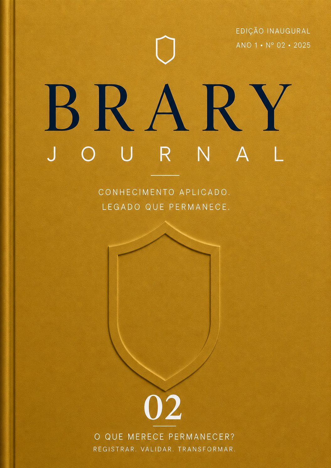 Brary Journal — capa dourada